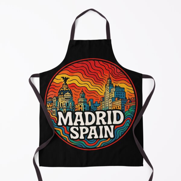 Item preview, Madrid Spain Trippy Art Travel designed and sold by TomFrontierArt.