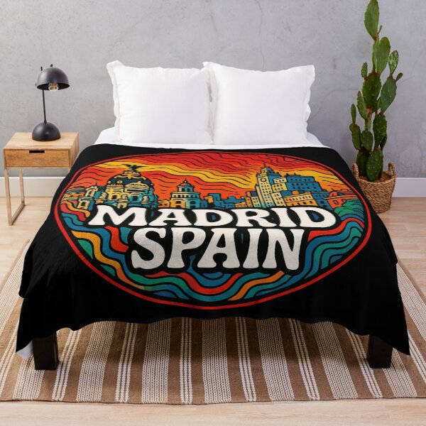 Item preview, Madrid Spain Trippy Art Travel designed and sold by TomFrontierArt.