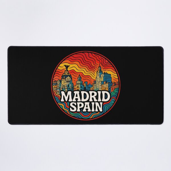 Item preview, Madrid Spain Trippy Art Travel designed and sold by TomFrontierArt.