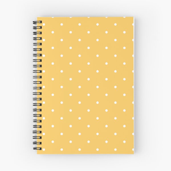 Item preview, White polka dots on yellow background designed and sold by RishabhArts1.