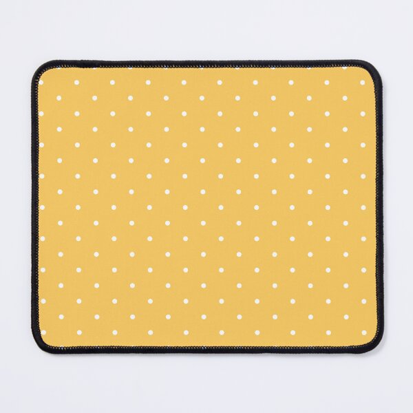Item preview, White polka dots on yellow background designed and sold by RishabhArts1.