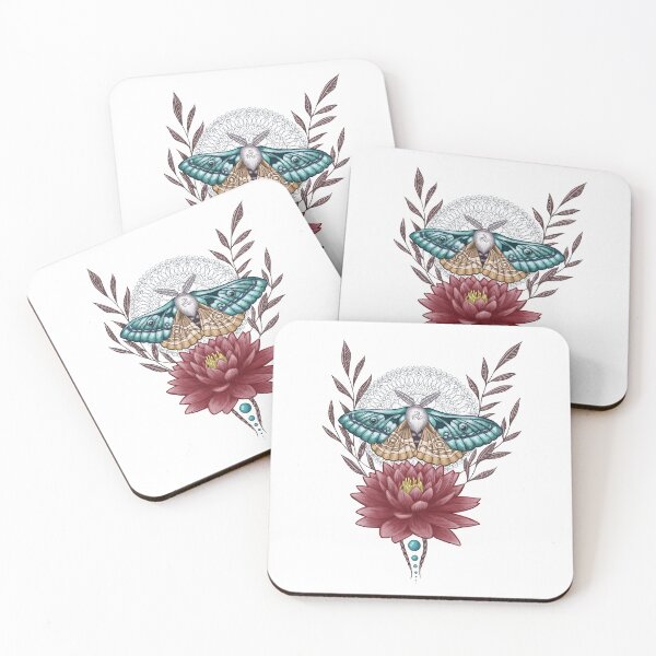 Item preview, Triskel Lotos Moth on Mandala ornament designed and sold by PolaMaku.
