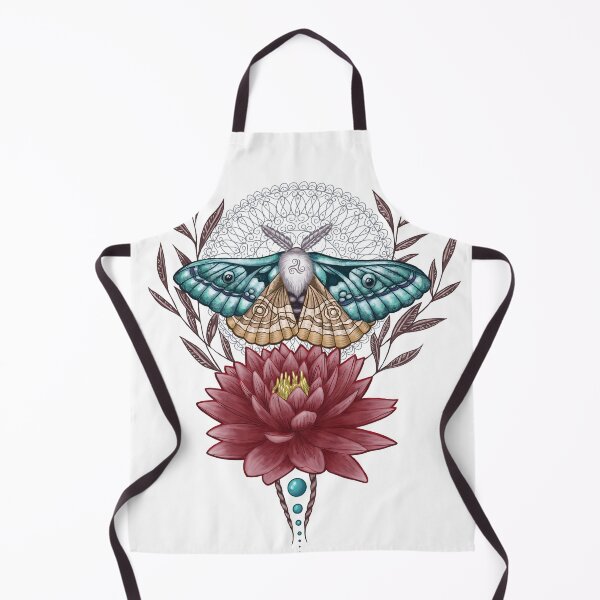Item preview, Triskel Lotos Moth on Mandala ornament designed and sold by PolaMaku.
