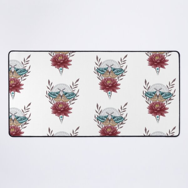 Item preview, Triskel Lotos Moth on Mandala ornament designed and sold by PolaMaku.