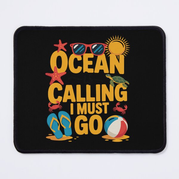 Item preview, Ocean Is Calling I Must Go Summer Vacay Cruising Beach Lover  designed and sold by angolinnArt.