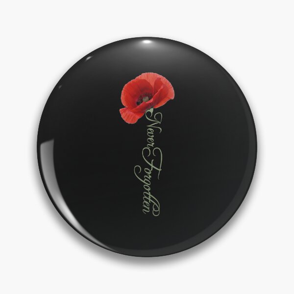 Item preview, Never Forgotten Red Poppy Memorial Remembrance Veterans Military Tribute Flower designed and sold by tamdevo1.