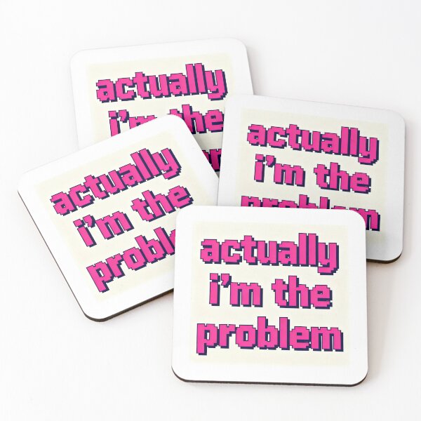Item preview, Actually I'm The Problem - Funny Pixel Text Art designed and sold by PictorialWhimsy.