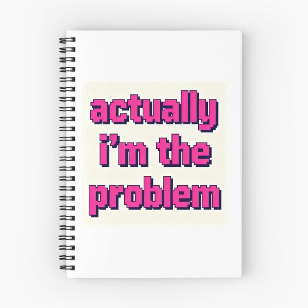 Item preview, Actually I'm The Problem - Funny Pixel Text Art designed and sold by PictorialWhimsy.