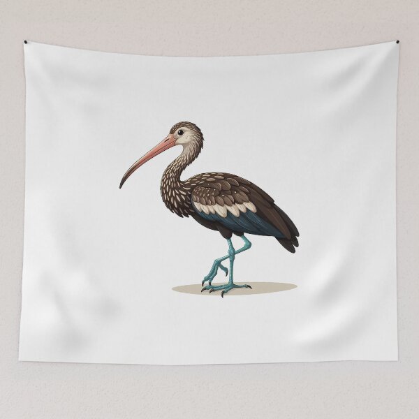 Item preview, Illustration of a beautiful stork with intricate feather patterns and a long beak. designed and sold by cave-canvas.