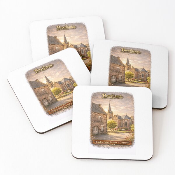 Item preview, Saint-Laurent Church in Concoret – Brocéliande Collection designed and sold by CL.PHOTOGRAPHIE.