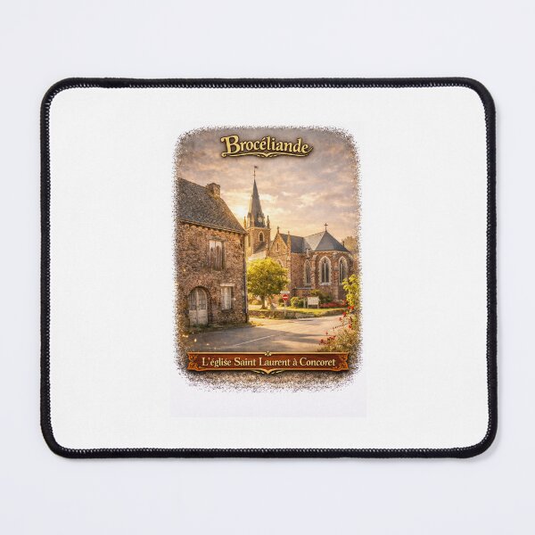 Item preview, Saint-Laurent Church in Concoret – Brocéliande Collection designed and sold by CL.PHOTOGRAPHIE.