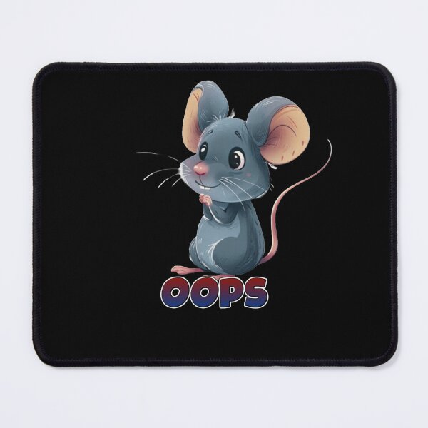 Item preview, Street Mouse Soft Chaos Collection – OOPS Cute Sarcastic Mouse Meme designed and sold by MiraLumeStudio.