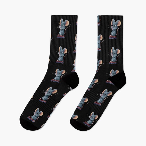 Item preview, Street Mouse Soft Chaos Collection – OOPS Cute Sarcastic Mouse Meme  designed and sold by MiraLumeStudio.