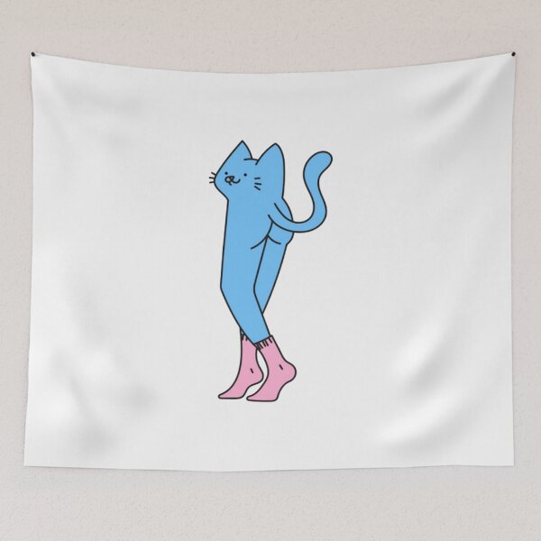 Item preview, Crazy Blue Cat With Long Legs designed and sold by kyokyyosei.
