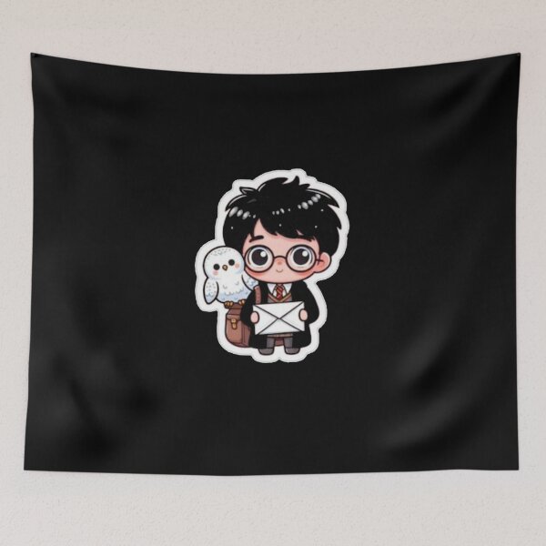 Item preview, harry with his owl hedwiga designed and sold by zuzzelek44.