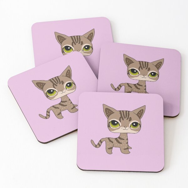 Item preview, Serengeti Cat Littlest Pet Shop Style Illustration designed and sold by Spotted Doodles.