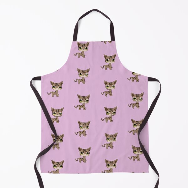 Item preview, Serengeti Cat Littlest Pet Shop Style Illustration designed and sold by Spotted Doodles.