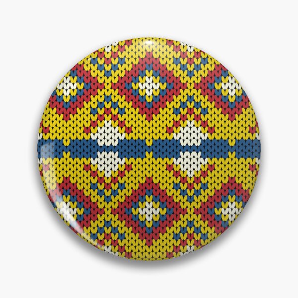 Item preview, Vertical knitted pattern of yellow and bright colors in a native tribal style. designed and sold by Nengsang.