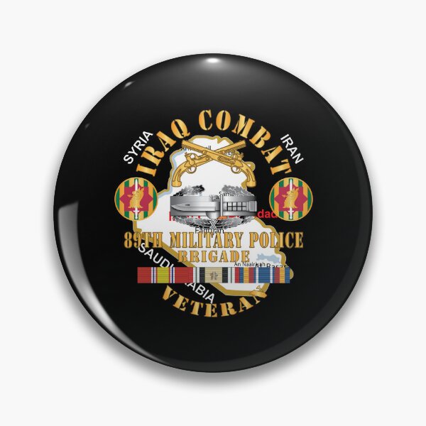 Item preview, Army - 89th Military Police Brigade - Iraq Combat Veteran - SSI - CAB, Br w IRAQ SVC X 300 designed and sold by Military Insignia Products.