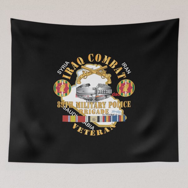 Item preview, Army - 89th Military Police Brigade - Iraq Combat Veteran - SSI - CAB, Br w IRAQ SVC X 300 designed and sold by Military Insignia Products.