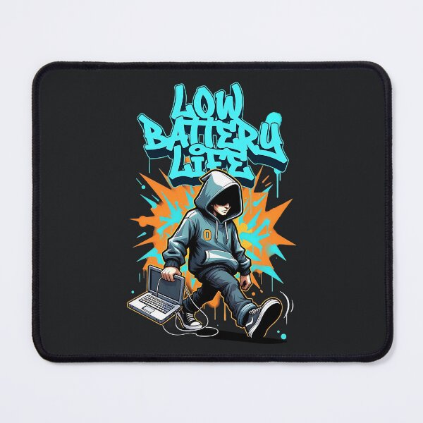Item preview, Low Battery Life Funny Hoodie Guy designed and sold by Taans-Creation.