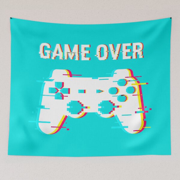 Item preview, Game Over Glitch Controller Cyberpunk Art designed and sold by MarCinu Art.