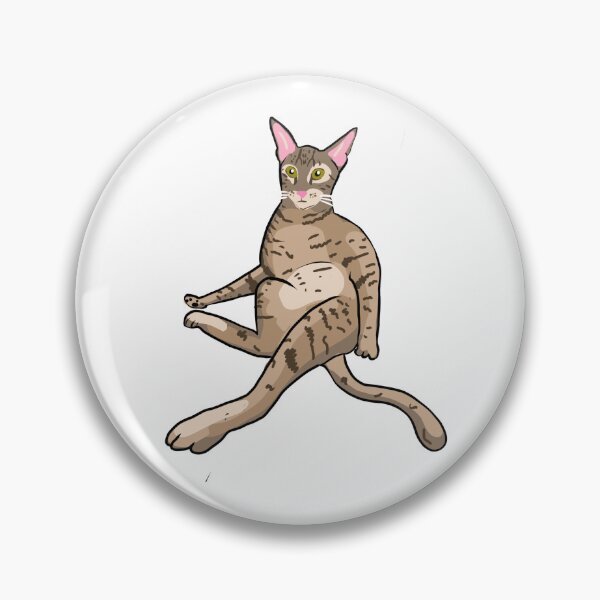 Artikelvorschau, Lustige Illustration einer tollpatschigen Serengeti-Katze entworfen und verkauft von Spotted Doodles.