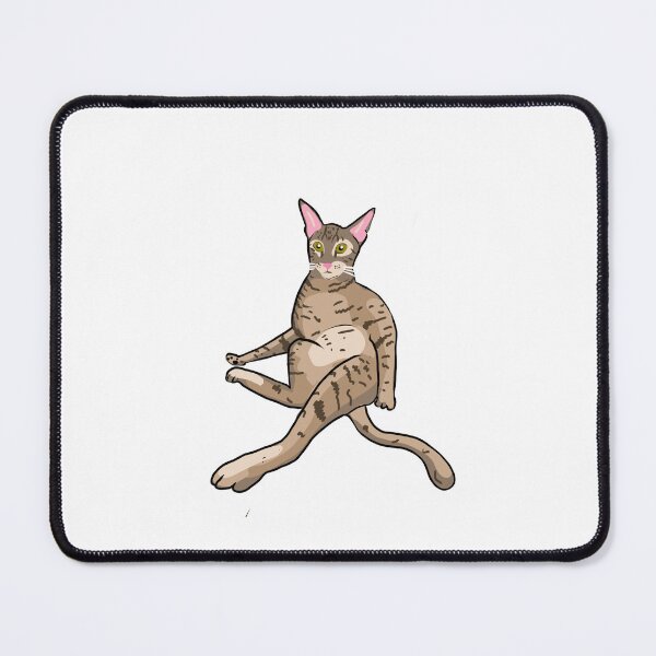 Item preview, Awkward Serengeti Cat Funny Illustration designed and sold by Spotted Doodles.