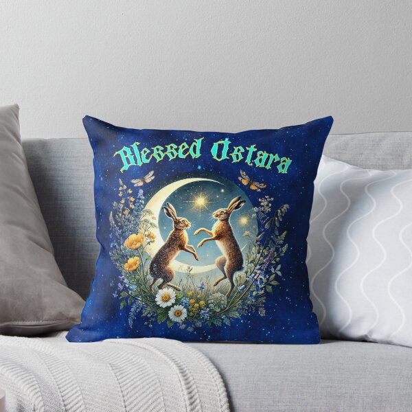 Item preview, Blessed Ostara Moon Rabbits — Spring Equinox Celebration Art designed and sold by MysticOzzy.