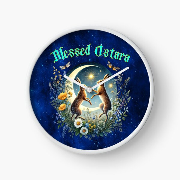 Item preview, Blessed Ostara Moon Rabbits — Spring Equinox Celebration Art designed and sold by MysticOzzy.