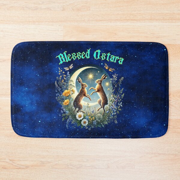 Item preview, Blessed Ostara Moon Rabbits — Spring Equinox Celebration Art designed and sold by MysticOzzy.
