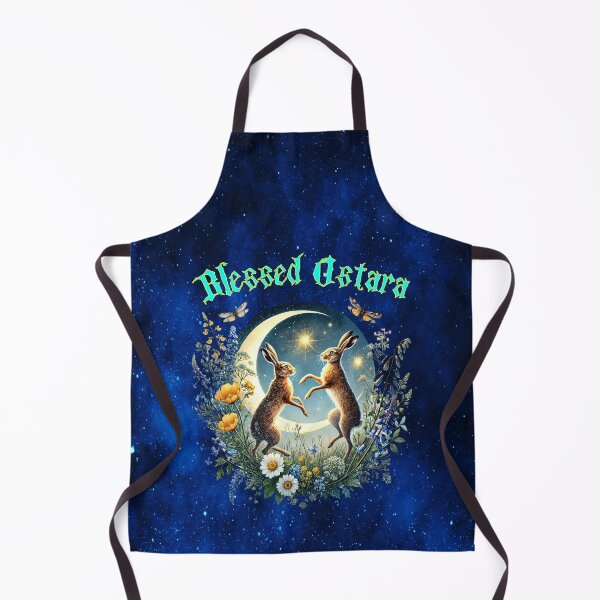 Item preview, Blessed Ostara Moon Rabbits — Spring Equinox Celebration Art designed and sold by MysticOzzy.