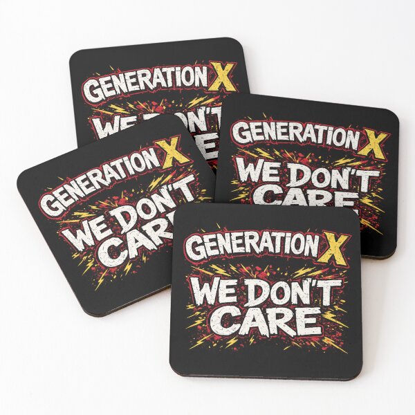 Item preview, Generation X We Don't Care designed and sold by MojaveTradePost.