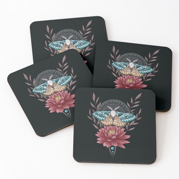 Item preview, Triskel Lotos Moth on Mandala ornament designed and sold by PolaMaku.