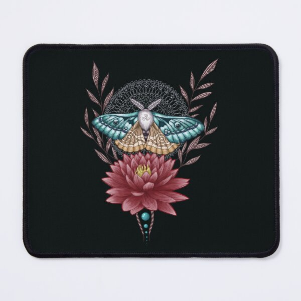 Item preview, Triskel Lotos Moth on Mandala ornament designed and sold by PolaMaku.