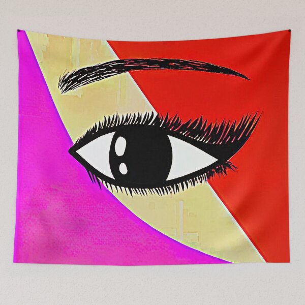 Item preview, "Pop Art Eye Illustration with Bold Colors" designed and sold by nighttime1990.