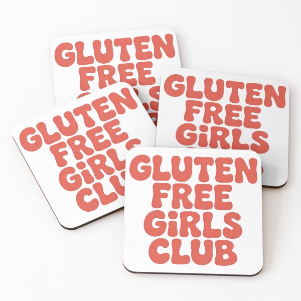 Item preview, Gluten Free Girls Club – Funny Gluten Free Lifestyle Typography Design designed and sold by gomofo1974.