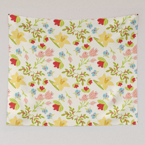 Item preview, Buttercream Meadow Blooms designed and sold by studioaudrea.