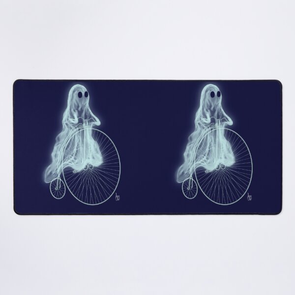 Item preview, Sheet Ghost on a Penny Farthing designed and sold by AnneOther.