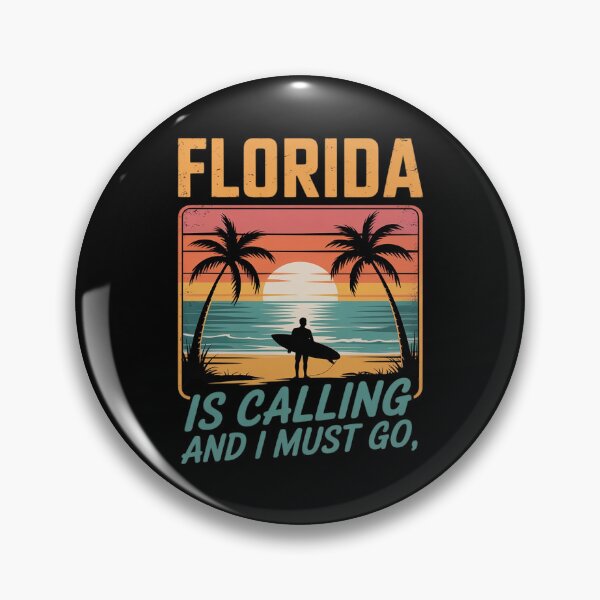 Item preview,  Florida Is Calling And I Must Go Surfing Florida designed and sold by DigitaldeligArt.