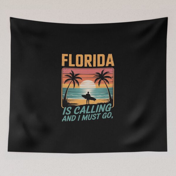 Item preview,  Florida Is Calling And I Must Go Surfing Florida designed and sold by DigitaldeligArt.