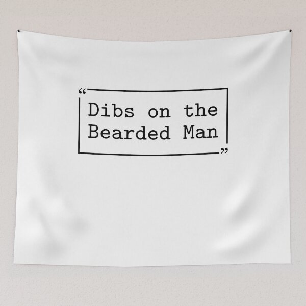 Item preview, Dibs On The Bearded Man Dibs On Him Bearded Man Funny Couple Bearded Beard Lover Beard Life designed and sold by gunaone-design.