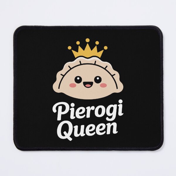 Item preview, Pierogi Queen – Cute Kawaii Dumpling with Crown designed and sold by PrintAtelier.