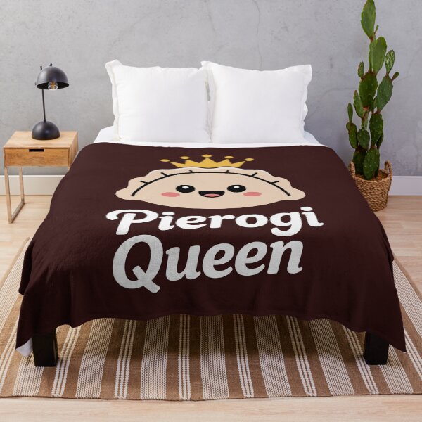 Item preview, Pierogi Queen – Cute Kawaii Dumpling with Crown designed and sold by PrintAtelier.
