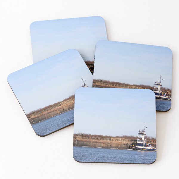 Item preview, Tugboat and Barge on the River designed and sold by Cynthia48.