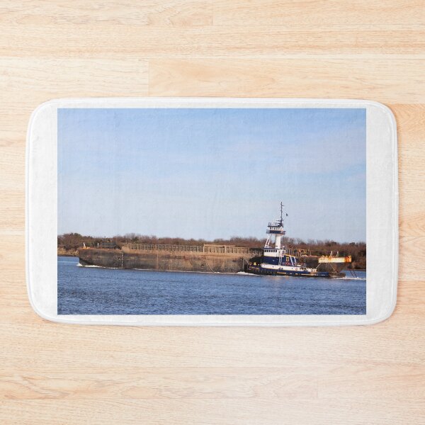 Item preview, Tugboat and Barge on the River designed and sold by Cynthia48.