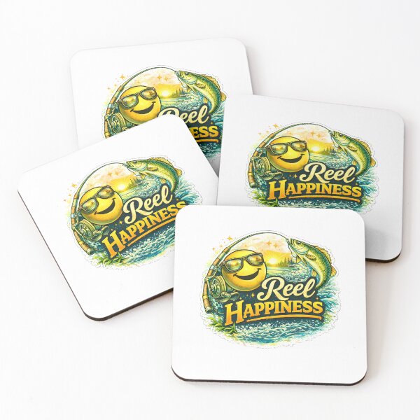 Item preview, Reel Happiness – Funny Fishing Pun Happiness Design designed and sold by SVALANART.