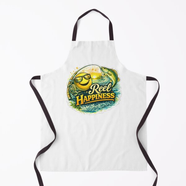 Item preview, Reel Happiness – Funny Fishing Pun Happiness Design designed and sold by SVALANART.
