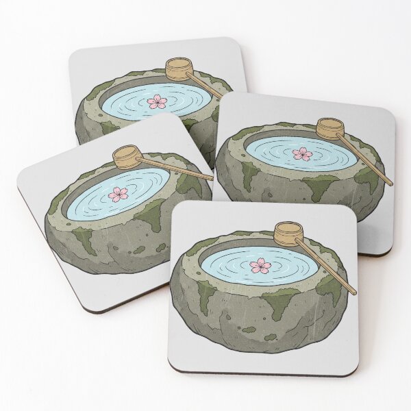 Item preview, Japanese Zen Garden Stone Basin Ukiyo-e designed and sold by LazyOrbitStudio.