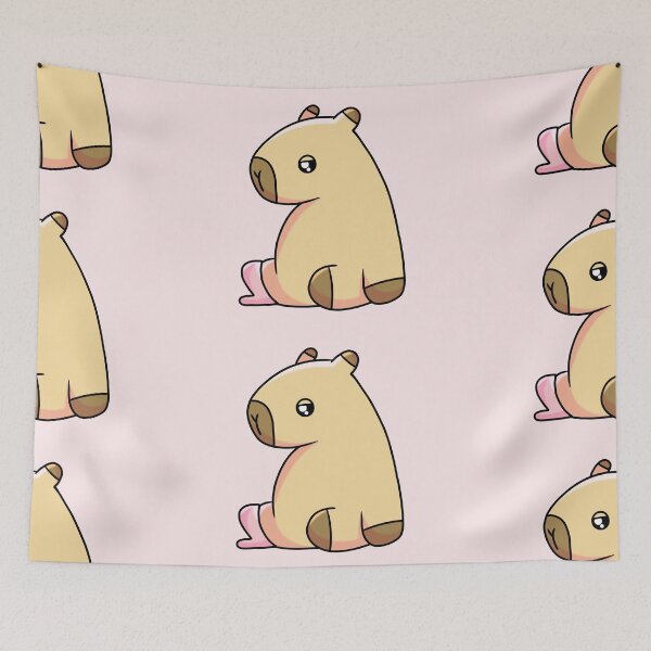 Item preview, Cute Kawaii Capybara Wearing a Little Shoe (Once Upon a Capybara). designed and sold by Hannahi8.